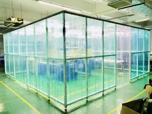 千級潔凈棚安裝調試中 千級潔凈棚安裝調試中