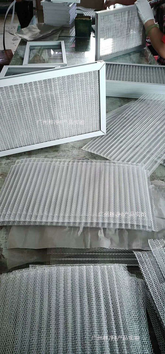 金屬網(wǎng)過濾器框架：鍍鋅鋼板、鋁合金或不銹鋼